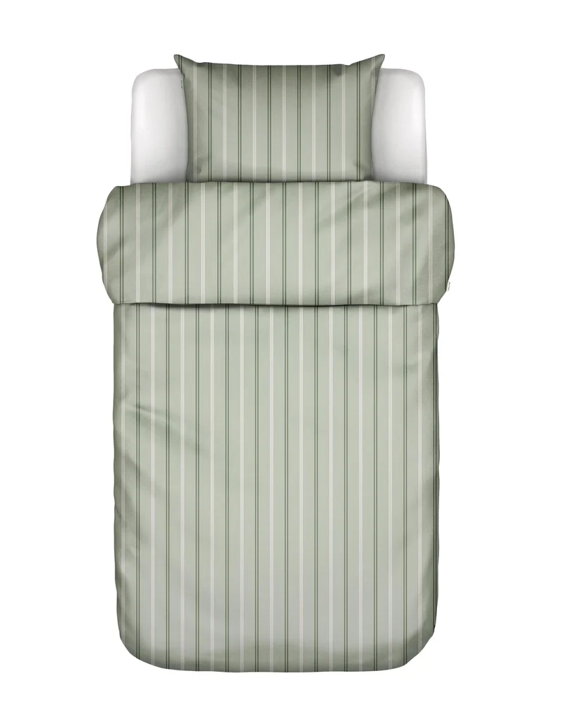 Marc O'Polo Olin dekbedovertrek - Eenpersoons – 140x200/220 cm - Calm sage