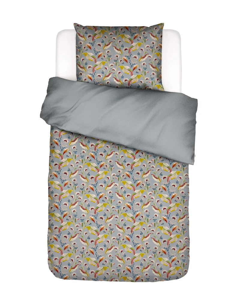 Essenza Aurelina dekbedovertrek - Eenpersoons – 140x200/220 cm - Global grey