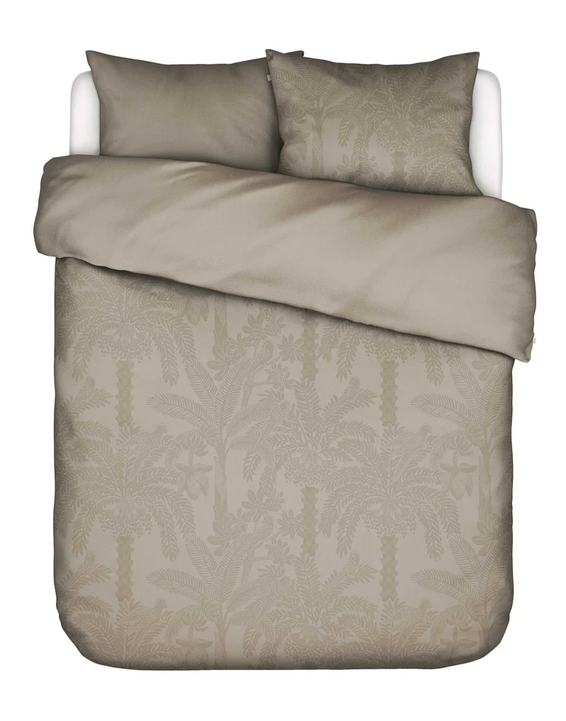 Essenza Palma dekbedovertrek - Tweepersoons – 200x200/220 cm - Taupe