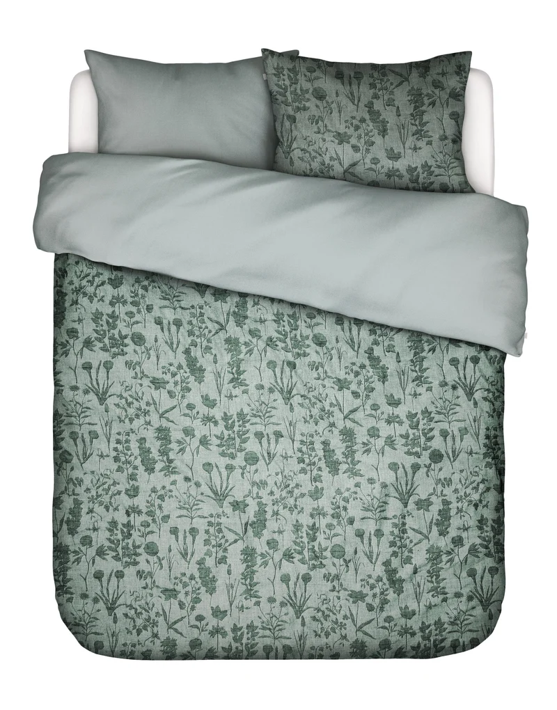Essenza Maribel dekbedovertrek - Lits-Jumeaux - 240x200/220 cm - Groen
