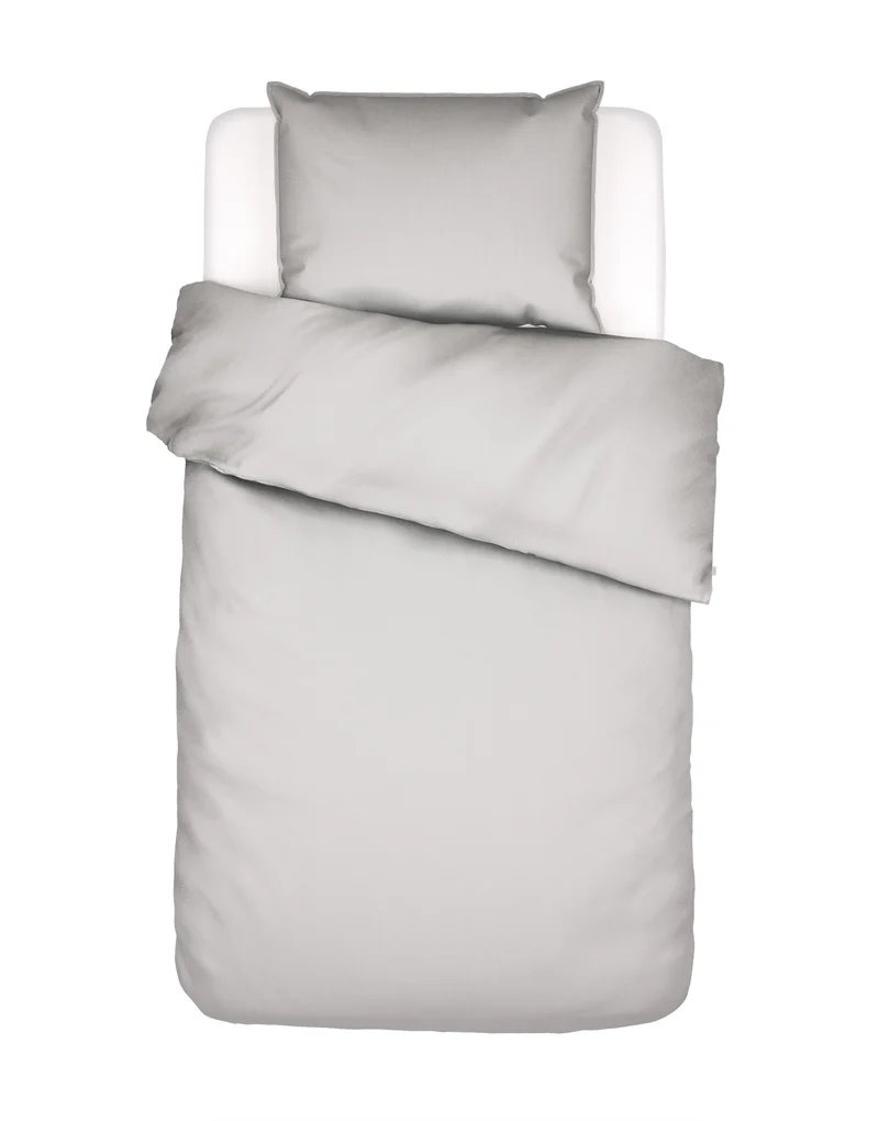 Essenza Minte dekbedovertrek - Eenpersoons – 140x200/220 cm - Grijs