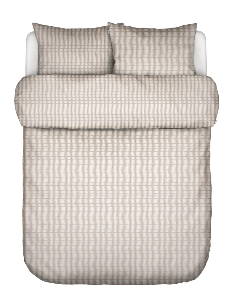 Marc O'Polo Loke dekbedovertrek - Lits-Jumeaux - 240x200/220 cm - Oatmeal