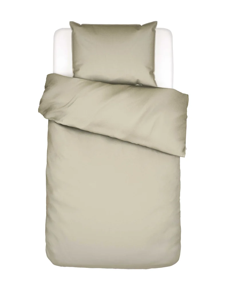 Essenza Minte dekbedovertrek - Eenpersoons – 140x200/220 cm - Oatmeal