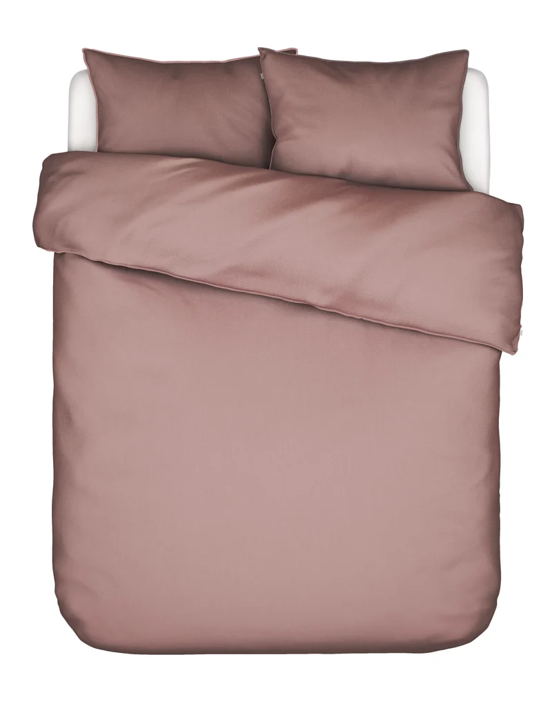 Essenza Minte dekbedovertrek - Lits-Jumeaux XL – 260x200/220 cm - Woodrose
