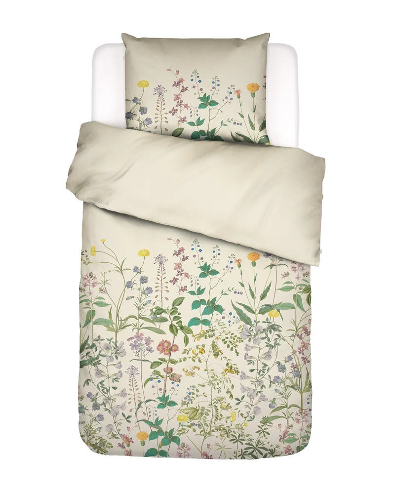 Essenza Augustina dekbedovertrek - Eenpersoons – 140x200/220 cm - Vanille