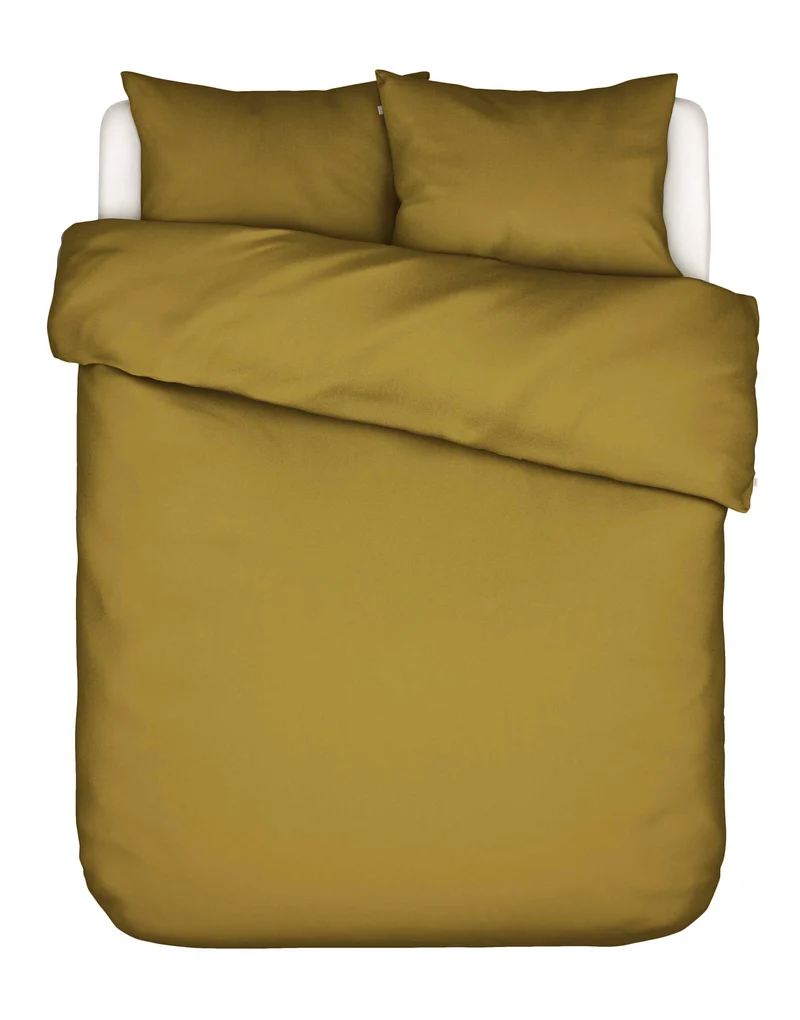 Essenza Minte dekbedovertrek - Lits-Jumeaux - 240x200/220 cm - Olive