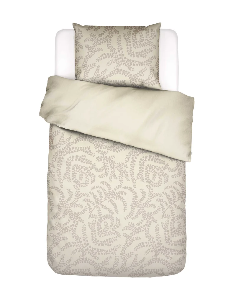Essenza Eleria dekbedovertrek - Eenpersoons – 140x200/220 cm - Oatmeal