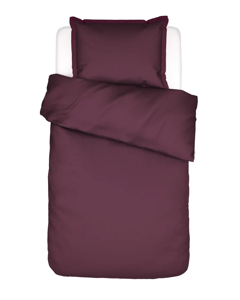 Essenza Aziza dekbedovertrek - Eenpersoons – 140x200/220 cm - Mauve wine