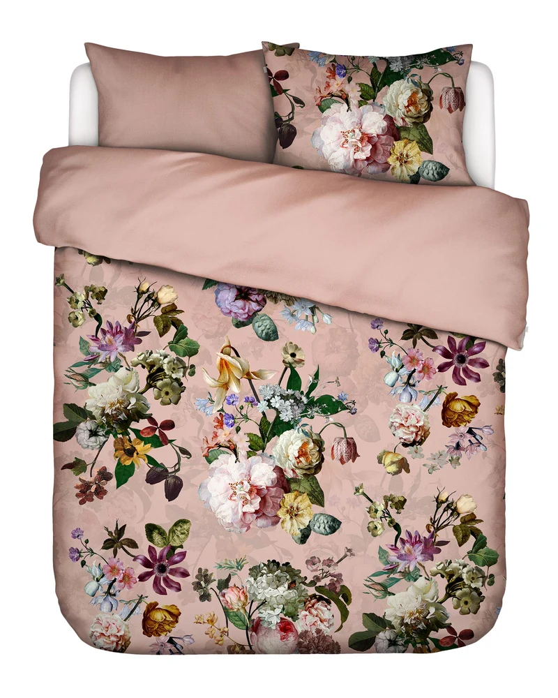 Essenza Fleur dekbedovertrek - Lits-Jumeaux - 240x200/220 cm - Evening rose