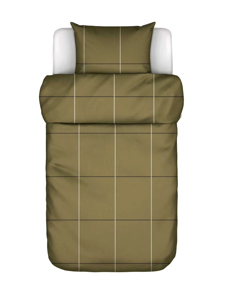 Marc O'Polo Suvie dekbedovertrek - Eenpersoons – 140x200/220 cm - Deep pea