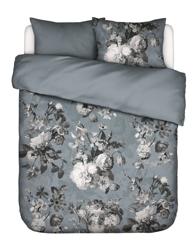 Essenza Floor dekbedovertrek - Lits-Jumeaux XL – 260x200/220 cm - Global grey
