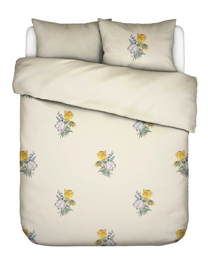 Essenza Cornelie dekbedovertrek - Lits-Jumeaux XL – 260x200/220 cm - Vanille