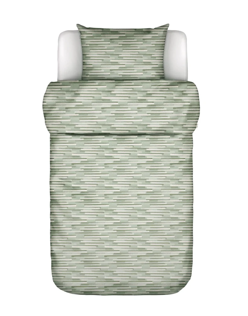Marc O'Polo Svali dekbedovertrek - Eenpersoons – 140x200/220 cm - Calm sage