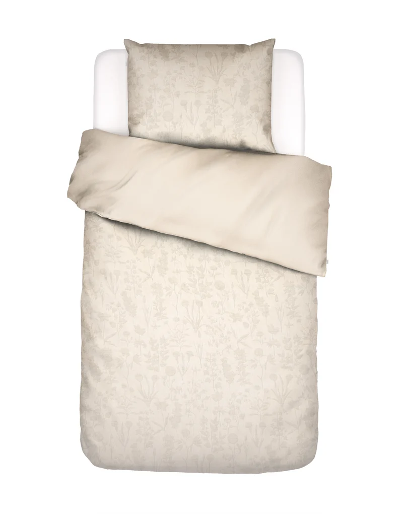 Essenza Maribel dekbedovertrek - Eenpersoons – 140x200/220 cm - Oatmeal