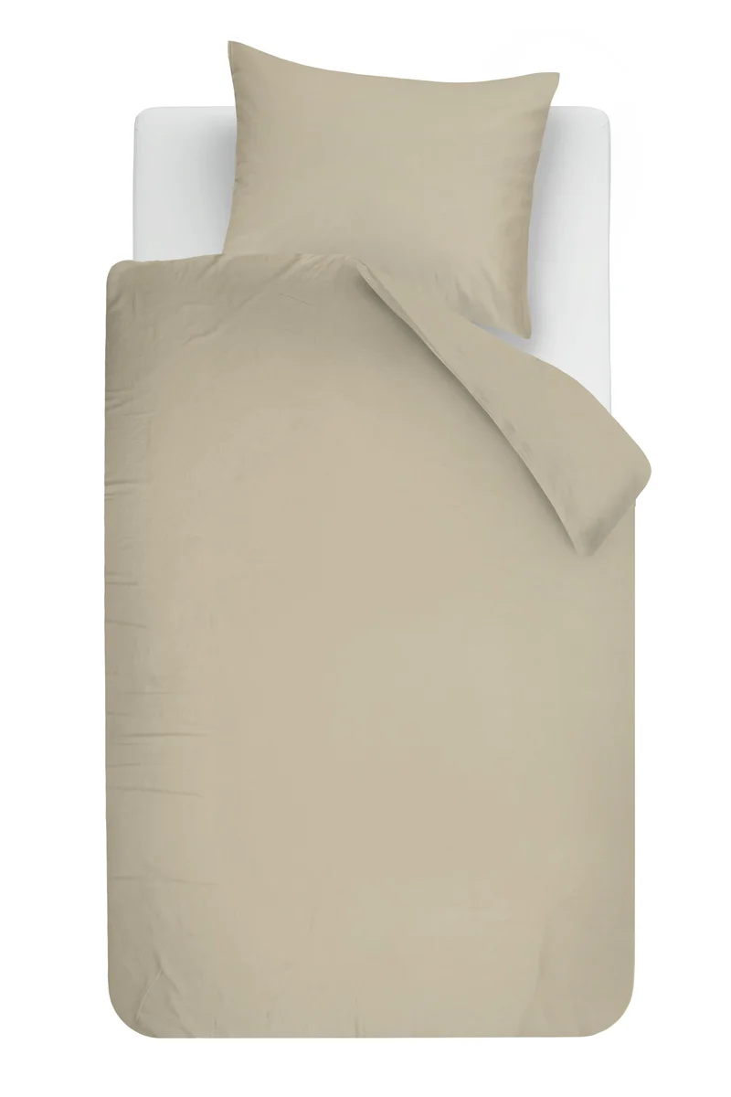 Beddinghouse Dekbedovertrek Lush - 140 x 200/220 cm - Zand