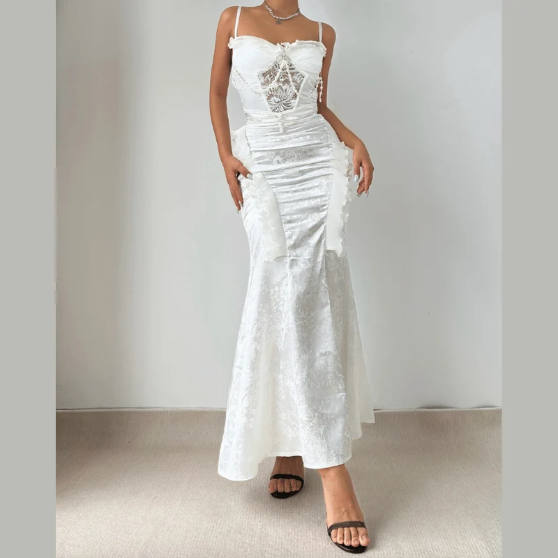 Beaded ruffle padded cami top-final-sale