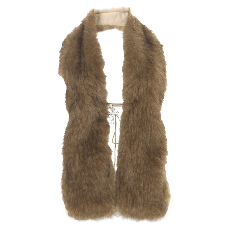 Halter self tie backless fluffy top