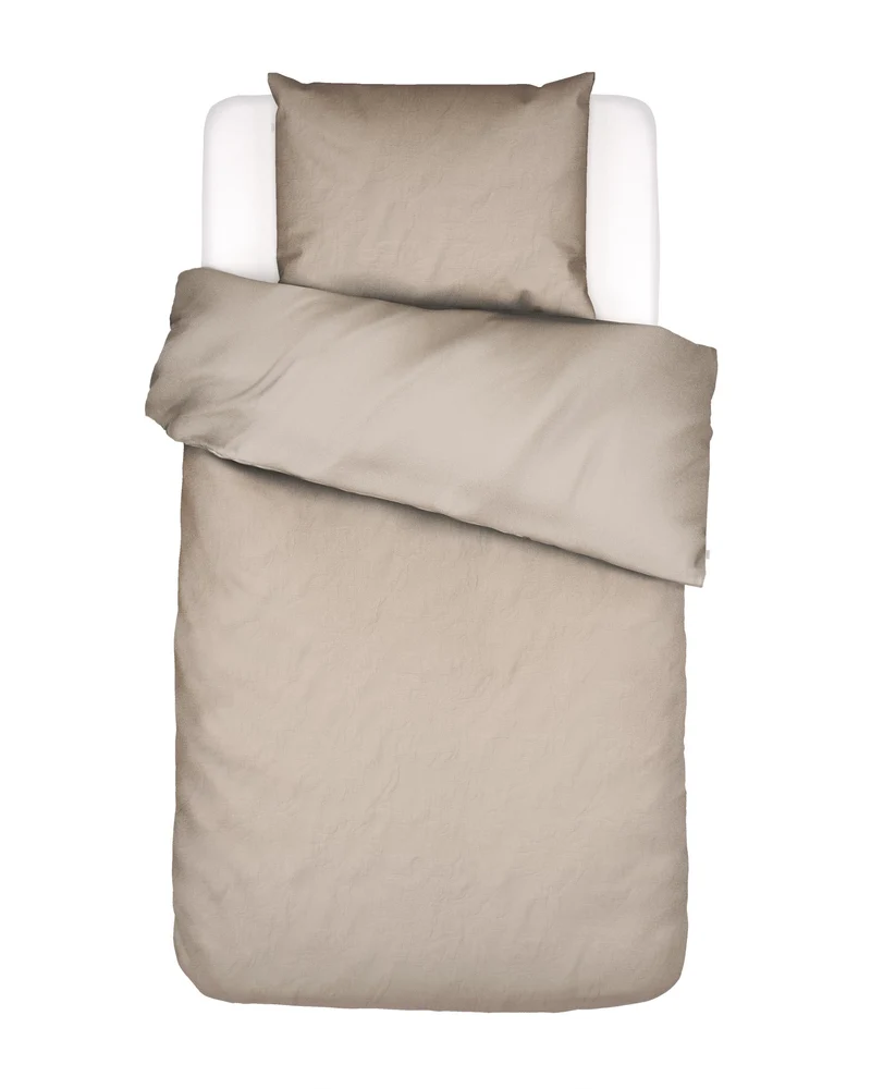 Essenza Philippine dekbedovertrek - Eenpersoons – 140x200/220 cm - Oatmeal