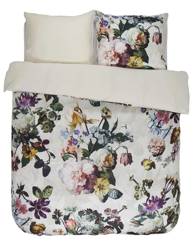 Essenza Fleur dekbedovertrek - Lits-Jumeaux - 240x200/220 cm - Ecru