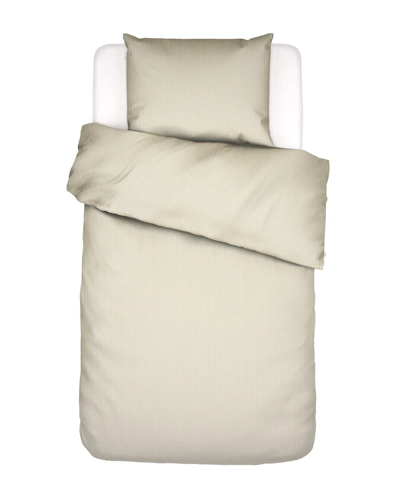Essenza Coletta dekbedovertrek - Eenpersoons – 140x200/220 cm - Vanille