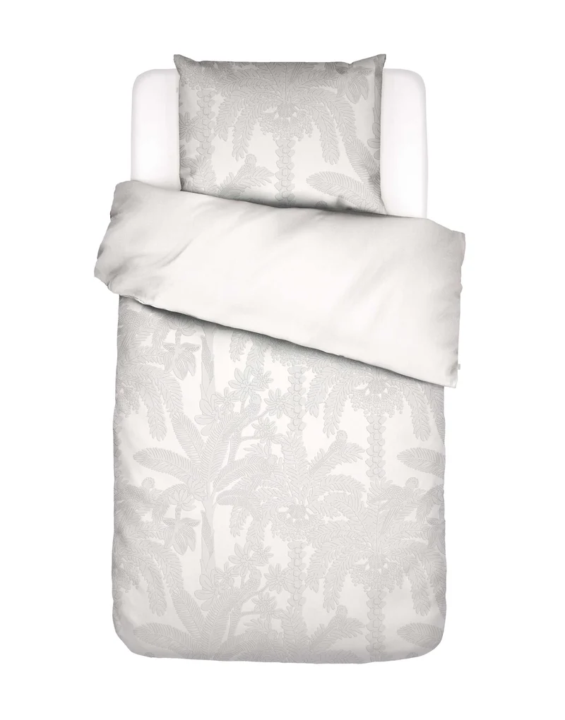 Essenza Palma dekbedovertrek - Eenpersoons – 140x200/220 cm - Wit