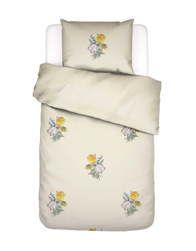 Essenza Cornelie dekbedovertrek - Eenpersoons – 140x200/220 cm - Vanille