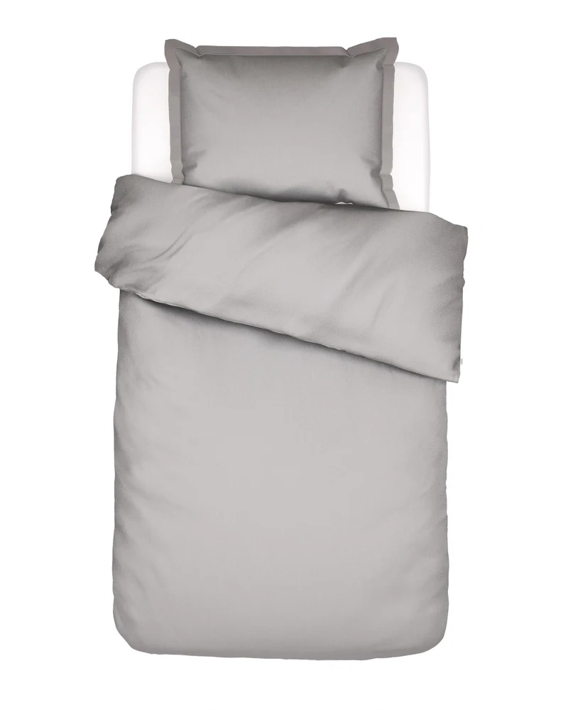 Essenza Aziza dekbedovertrek - Eenpersoons – 140x200/220 cm - Cloud grey