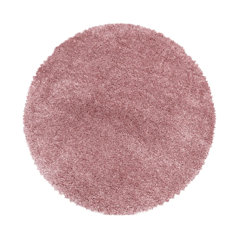 Fluffy Rond Vloerkleed – Roze – Hoogpolig & Extra Zacht
