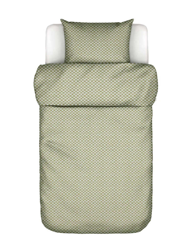 Marc O'Polo Svea dekbedovertrek - Eenpersoons – 140x200/220 cm - Silvery green
