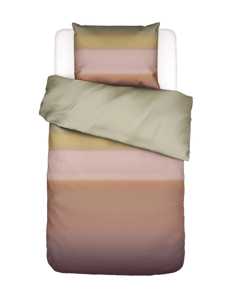 Essenza Lunare dekbedovertrek - Eenpersoons – 140x200/220 cm - Warm clay