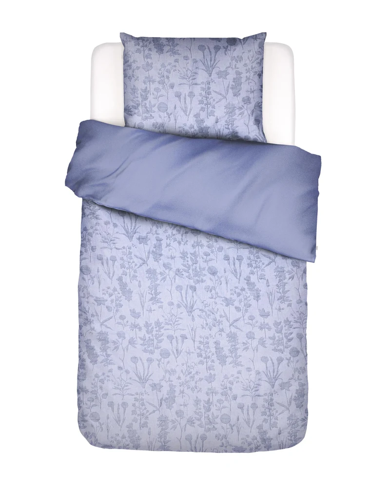 Essenza Maribel dekbedovertrek - Eenpersoons – 140x200/220 cm - Lavender blue