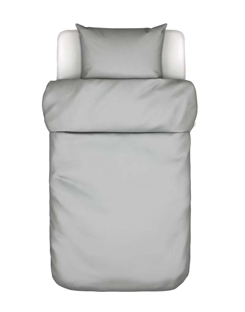 Marc O'Polo Thore dekbedovertrek - Eenpersoons – 140x200/220 cm - Grey mist