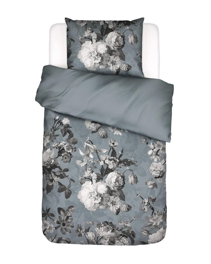 Essenza Floor dekbedovertrek - Eenpersoons – 140x200/220 cm - Global grey