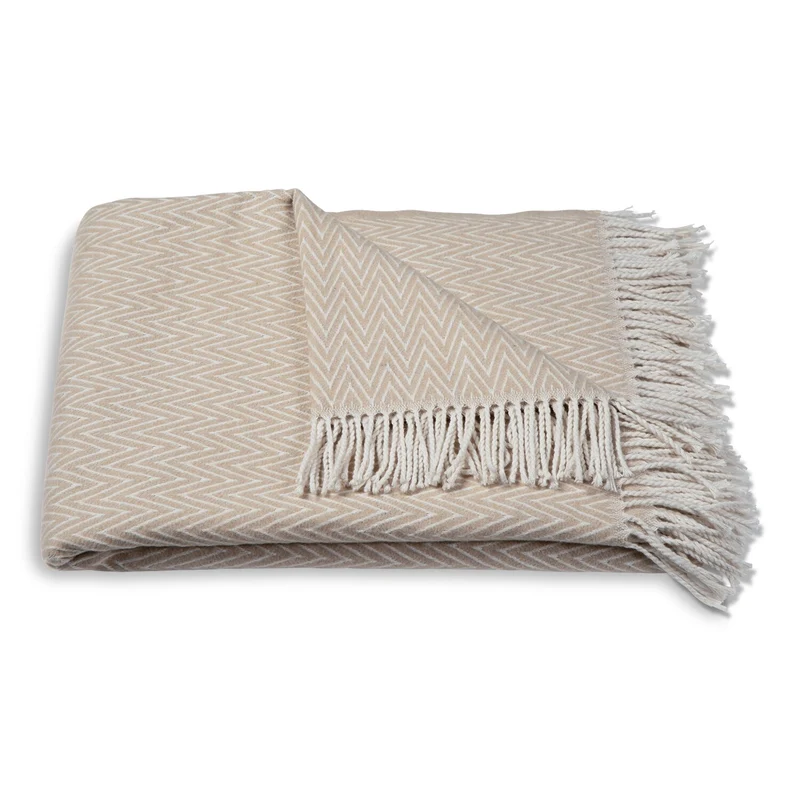 Atmooz plaid Solance - zand - 150 x 200 cm