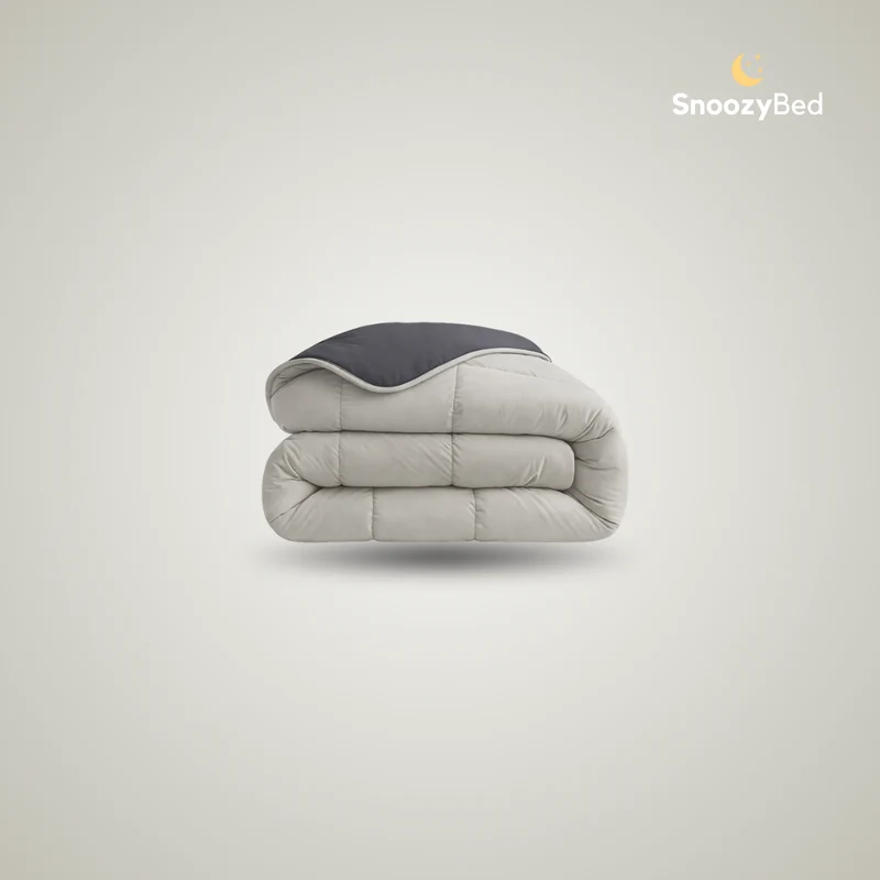 SnoozyBed - All Year Dekbed zonder overtrek - Earth & Ash 200x200cm
