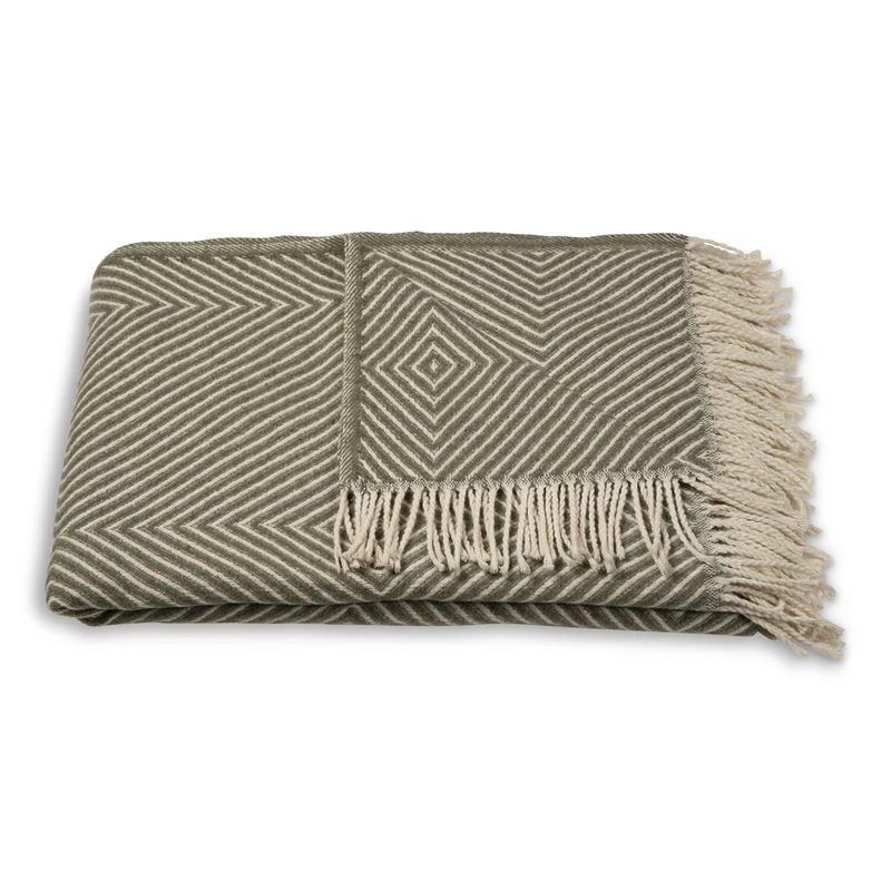 Atmooz plaid Meadow - groen - 150 x 200 cm