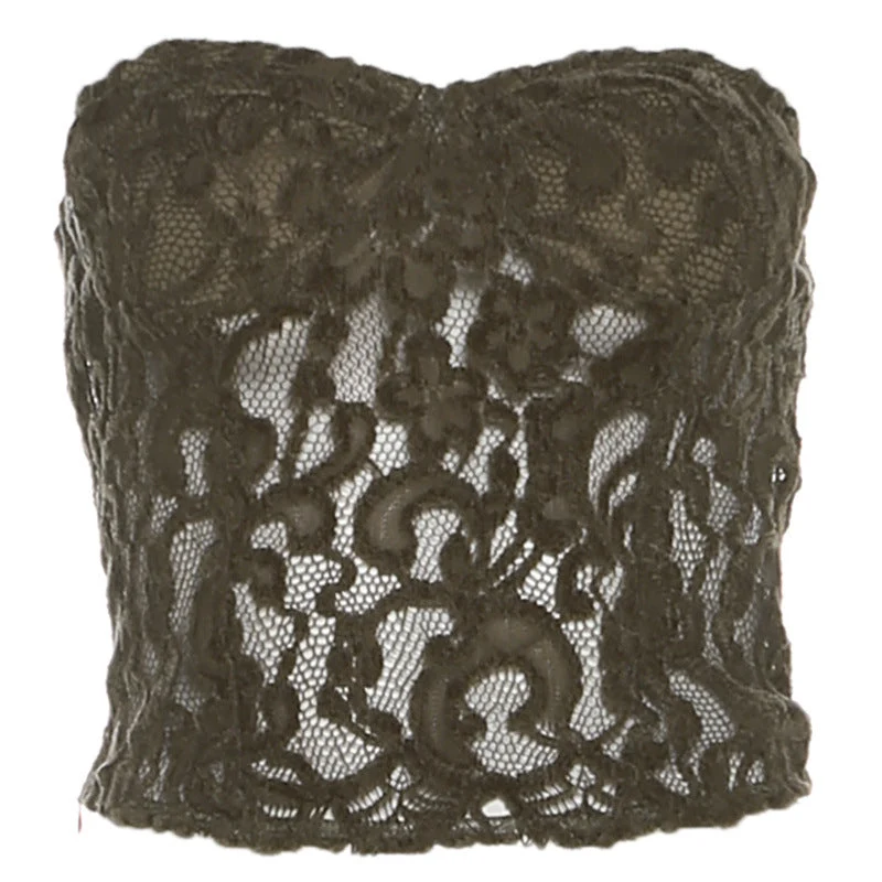 Hollow out zip-up backless tube cut out top