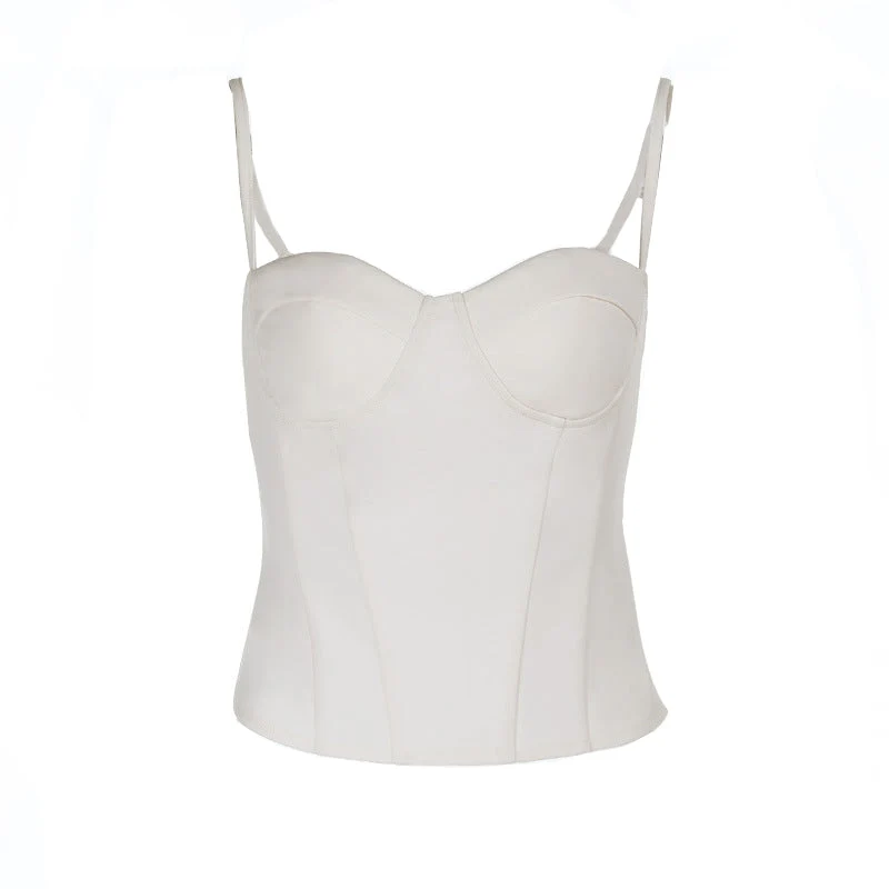 Sweetheart neck solid cami top