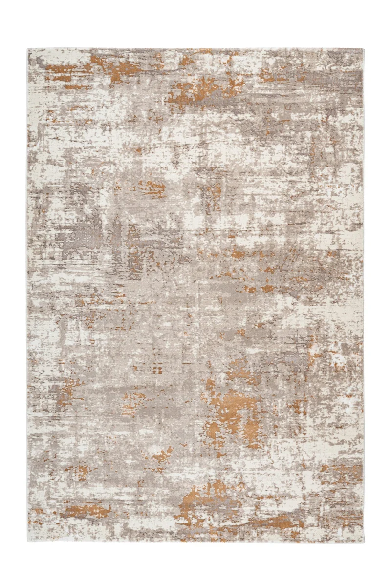 Paris – Taupe vintage vloerkleed – Laagpolig