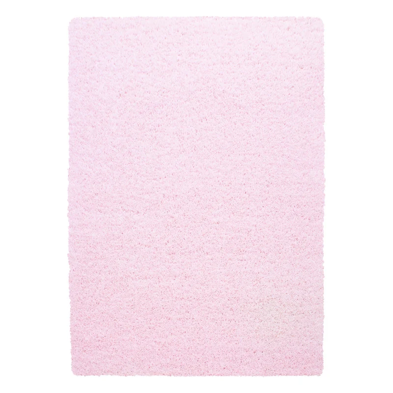 Mila Vloerkleed – Roze – Hoogpolig & Effen