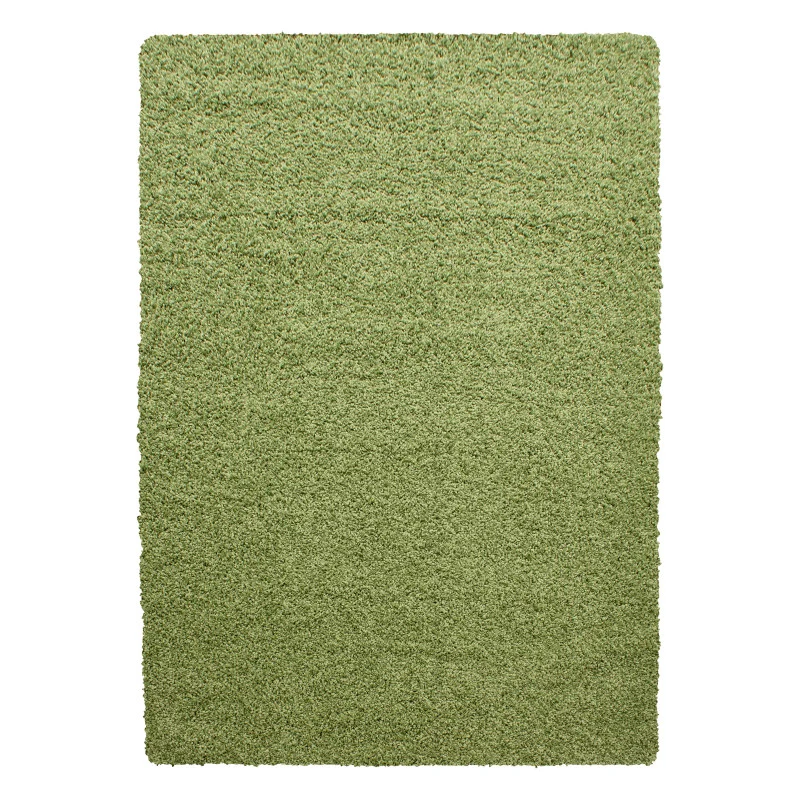 Mila Vloerkleed – Groen – Hoogpolig & Effen