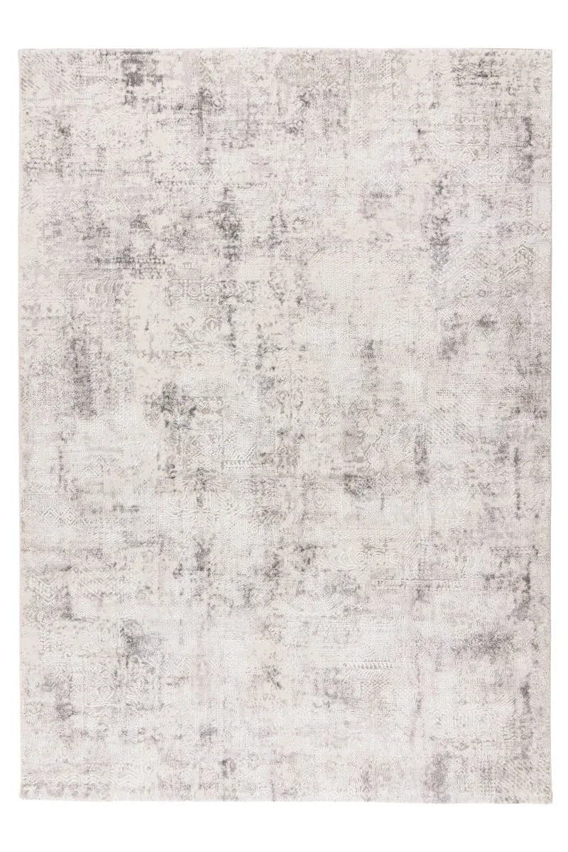 Lyon – Silver vintage vervaging – Laagpolig vloerkleed