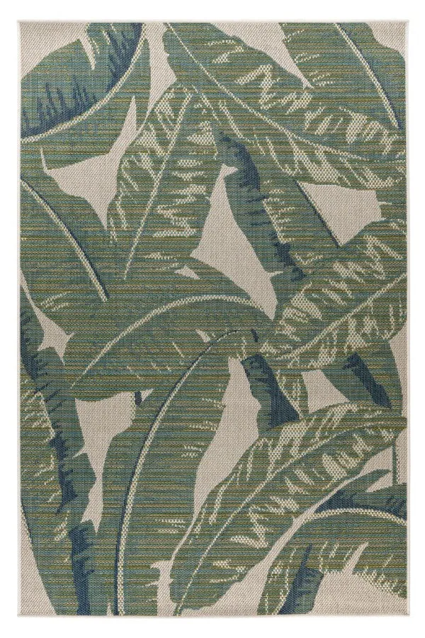 Capri Green Jungle – Binnen- & Buitenkleed – Tropisch Bladmotief