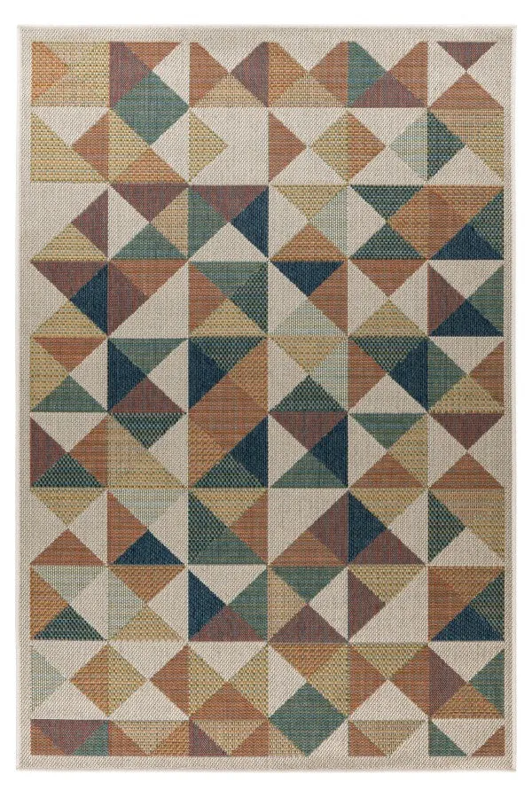 Capri Geo Multi – Binnen- & Buitenkleed – Geometrisch Motief