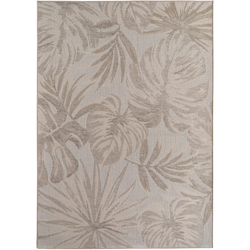 Desert – Bladmotief Beige – Binnen & Buiten Vloerkleed – Laagpolig