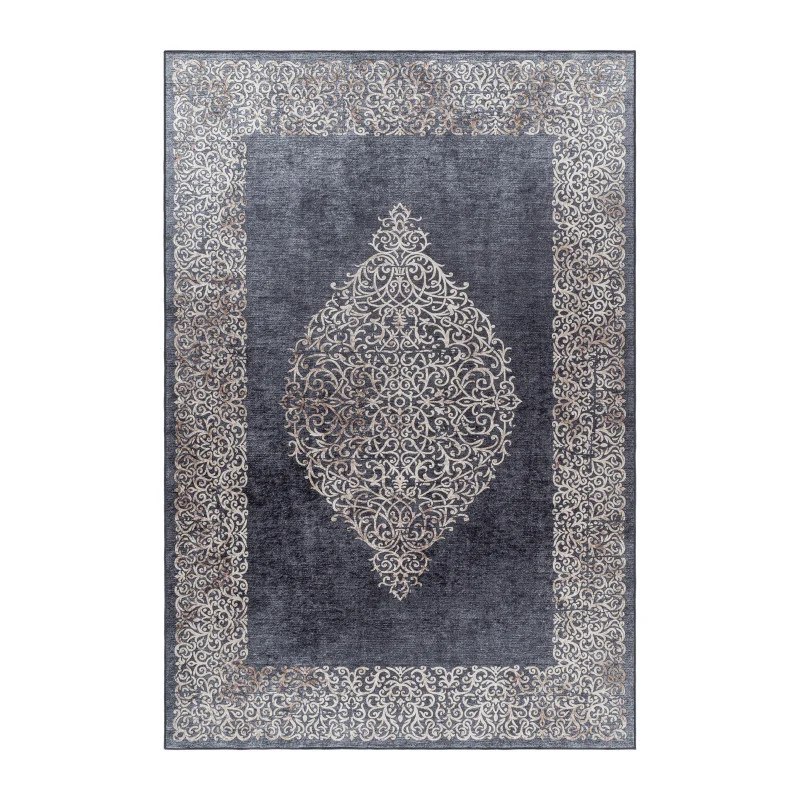 Fiesta Vloerkleed – Zwart – Wasbaar