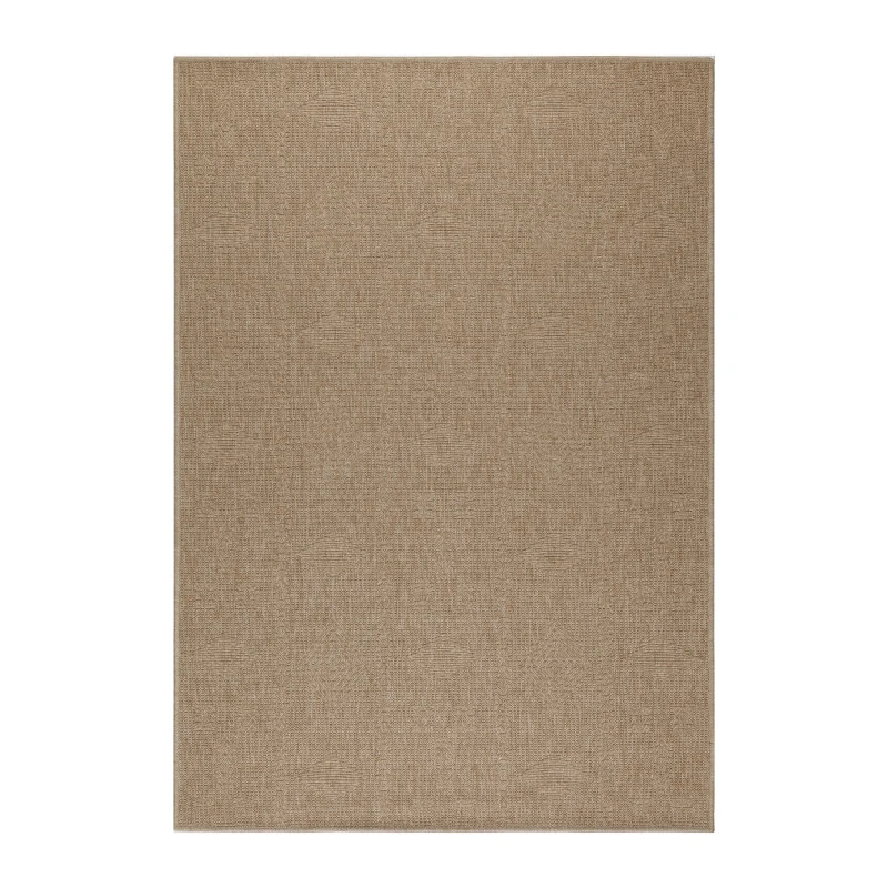 Vloerkleed Dhaka – Taupe/Grijs – Laagpolig met Levendig Design – Voor Binnen en Buiten