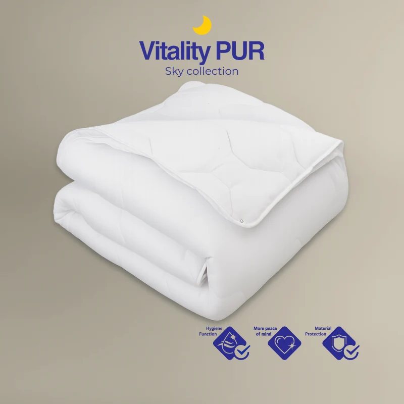 Vitality Pur - Sky 4-Seizoenen Dekbed - 2-delig & Sanitized® - 200x200cm