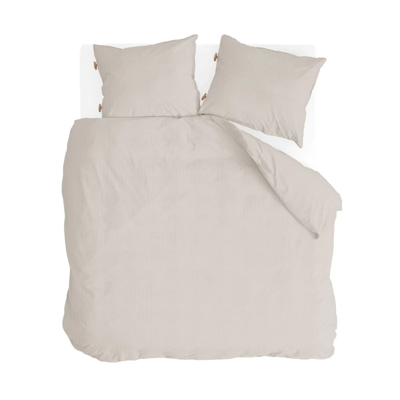 Walra - Dekbedovertrek Soft Chevron - 200x220 cm - Zand