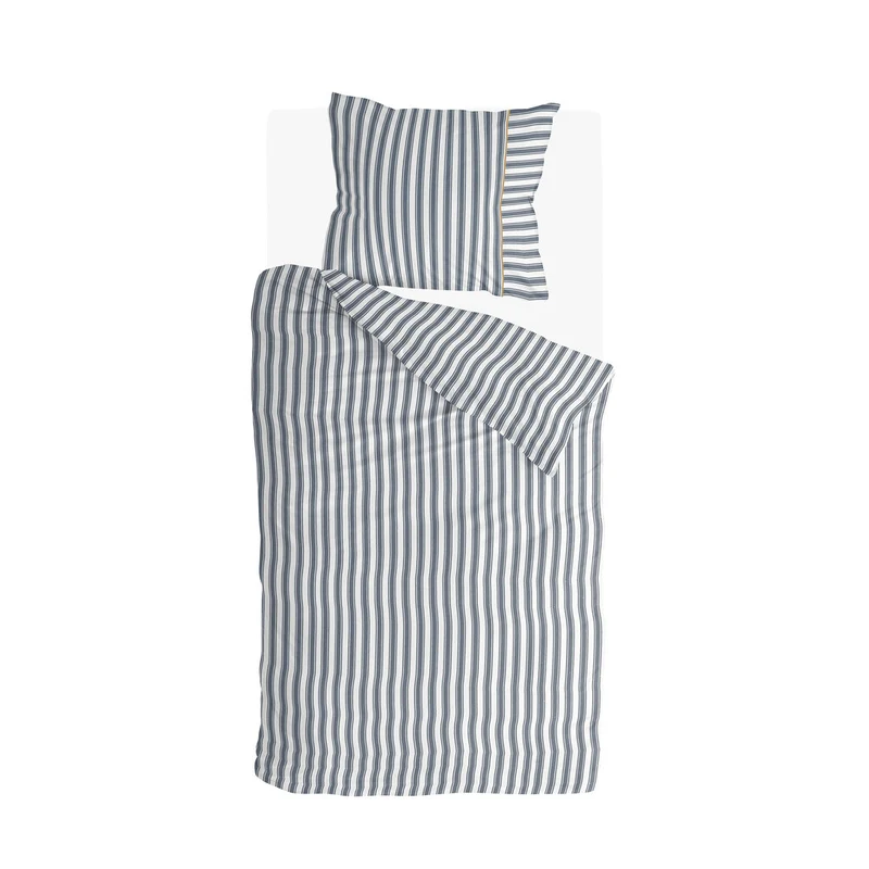 Walra - Dekbedovertrek Refined Lines - 140x220 cm - Blauw